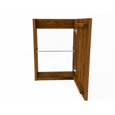 Saniclass Holz Pure Ensemble meuble toilette - 40x60.5cm - 1 porte - lave-mains pierre naturelle marbre - trou de robinet à droite - walnut pure