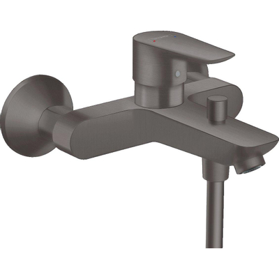 Hansgrohe Talis e Badkraan - met omstel - met koppelingen - thermostaat - hoogglans zwart chroom