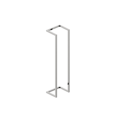 WENKO Wandrek Chroom - 2 planken, 2 flexibele handdoekstangen, Staal, 45,5 x 54,5 x 26 cm, Chroom
