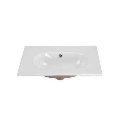 Saniclass Chaci Lavabo - 60x46x14cm - sans trous de robinet - céramique - blanc