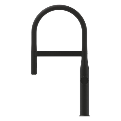 Grohe Essence New 1-gats Keukenkraan - professionele uittrekbare handdouche - 2 straalsoorten - voorsprong 24cm - phantom black (zwart)