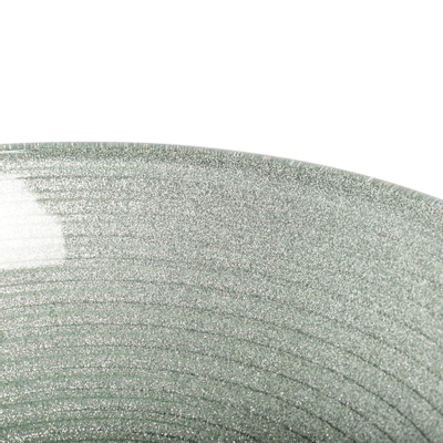 Saniclass Pesca Mela waskom 30x10,5cm rond gehard glas wit grijs SHOWROOMMODEL