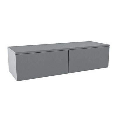 Mondiaz ALAN MODULE Meuble sous vasque - 120x41x30cm - 2 tiroirs - push to open - Plata