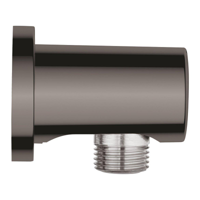 GROHE Rainshower Coude mural - rosace ronde - hard graphite