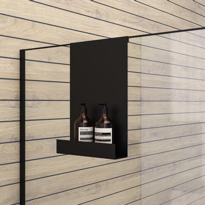 Brauer Etagère de douche - 25x40cm - Noir mat
