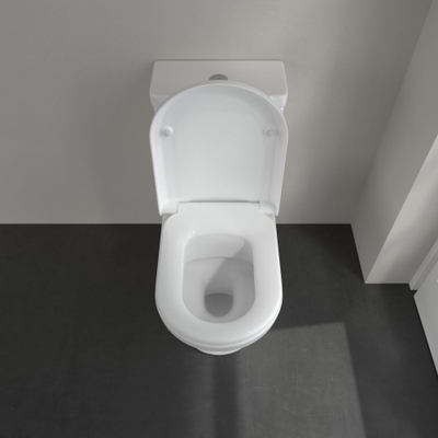 Villeroy & Boch Omnia Vita closetzitting - met doorlopende scharnieren wit
