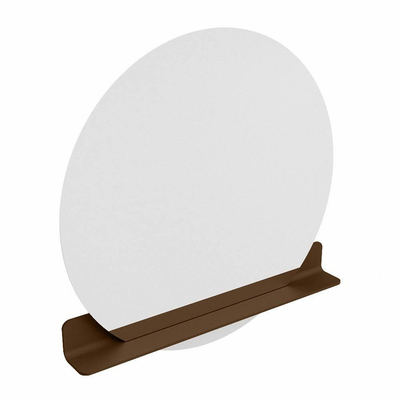 Mondiaz SPOT miroir – Ø 100 cm – avec tablette – Rust (brun)