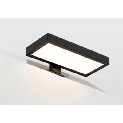 Plieger Stream Nero éclairage pour miroir – en applique rectangulaire – 20 cm – Éclairage LED – Noir