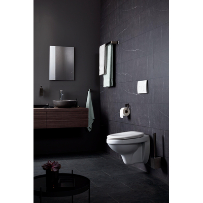 Haceka Edge Handdoekhaak - dubbel - grafiet gunmetal