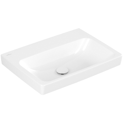 Villeroy & boch Architectura Wastafel - 44.5x60cm - geslepen onderkant - zonder kraangat - ceramicplus - wit alpine