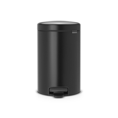 Brabantia NewIcon Poubelle 12 litres avec seau intérieur en plastique Matt Black