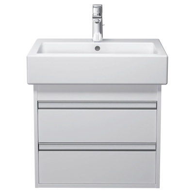 Duravit Ketho Meuble sous-lavabo avec 2 tiroirs 55x44x41cm pour Vero 045460 blanc