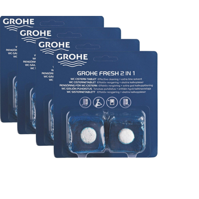 Grohe Fresh tabs toiletblokjes - voordeelpack 4 pack - 8 stuks