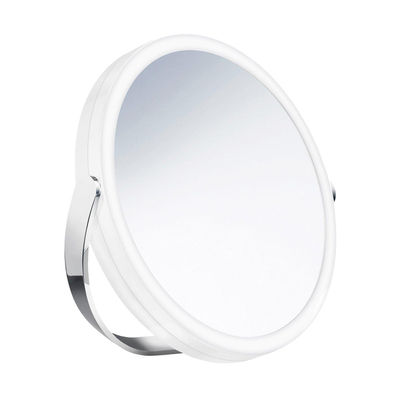 Smedbo Outline Miroir grossissant - 18x18cm - laiton massif - Chrome