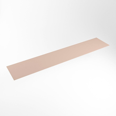 Mondiaz TOP 30 Topblad - 210x30x0.9cm - geschikt voor afdekplaat - Solid surface - Rosee