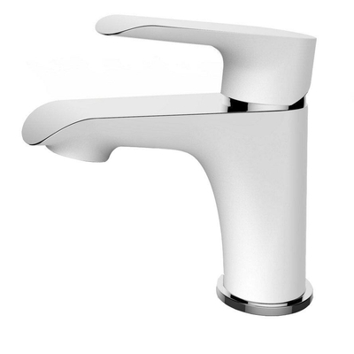 Xellanz Tarma mitigeur de lavabo bas blanc/chrome