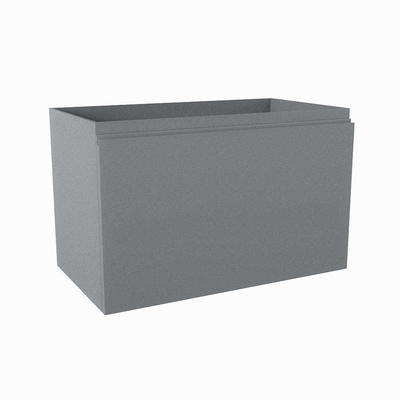 Mondiaz FLOTT Meuble sous vasque - 80x45x50cm - 2 tiroirs - softclose - 1 découpe centre - Plata