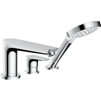 Hansgrohe Talis e afdekset 3 gats badrandcombinatie chroom OUTLETSTORE