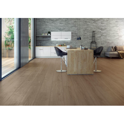 ÉCHANTILLON Cifre Cerámica Carrelage de sol et mural Oxford Noyer Aspect bois Mat Marron