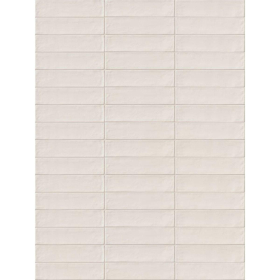 Ceralto Ivarno Grain Carrelage mural - 6x24cm - 9.5mm - Bianco