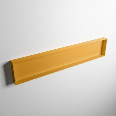Mondiaz Easy nis 29.5x149.5x8cm voor Inbouw/opbouw 1 open vak Solid surface Ocher/Ocher