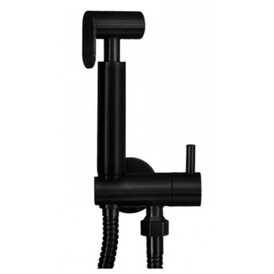 Wiesbaden RVS-304 matzwarte bidet-handdoucheset rond - licht beschadigd - OUTLET UDEN