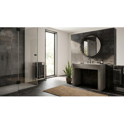 Energieker EnergieKer Keramische wand- en vloertegel - 80x80cm - 9.0mm - gerectificeerd - Black