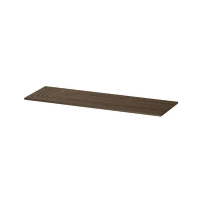 INK Topdeck Wastafelblad - 140x1.6x45cm - tbv onderkast - Eiken - Massief eiken Charcoal