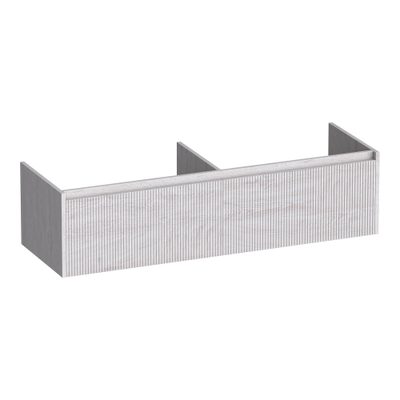 BRAUER Embrace Wavy meuble sous-lavabo 140 2 tiroirs softclose - sans poignées - 2 découpes pour siphon - Forest Seashell