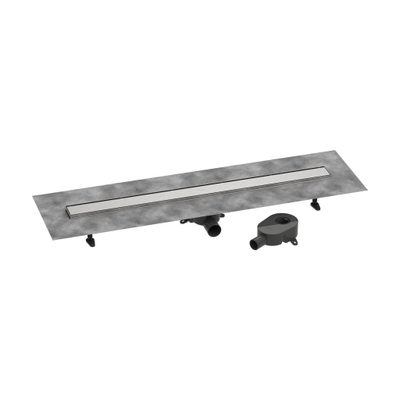 Hansgrohe RainDrain Go Douchegoot - 100cm - standaard/vlakke installatie - betegelbaar - brushed stainless steel