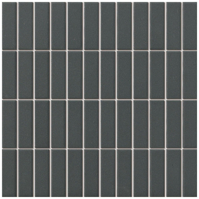 La Mosaic Factory London carreau mosaïque - 30x30cm - carrelage mural et de sol - Rectangulaire - Porcelaine Noir Mat