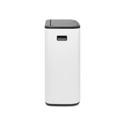 Brabantia Bo Touch Bin Poubelle - 60 litres - seau intérieur en plastique - blanc