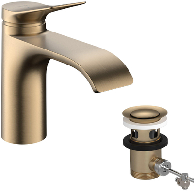 Hansgrohe VIVENIS wastafelkraan - model 80 - coolstart - eengreeps - brushed bronze (brons)