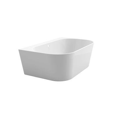 Arcqua Palmas Half Vrijstaand Ligbad - 180x110cm - acryl - glans wit