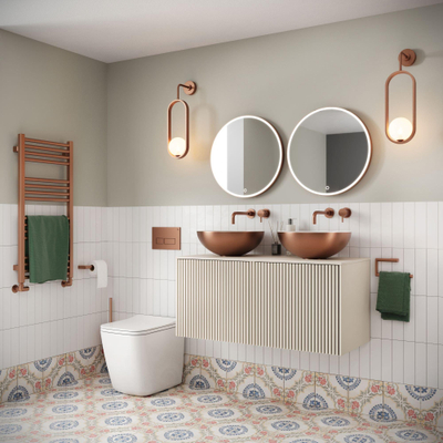 Crosswater Tranquil Suspension Bronze brossé