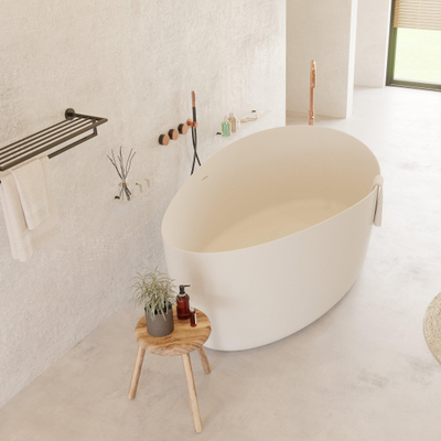 Ideavit Solidharmony vrijstaand bad 175x100cm Solid surface mat wit