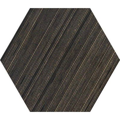 Ceralto Patterna Decor Vloer- en wandtegel hexagon 24x28cm 10mm R10 porcellanato Wenge