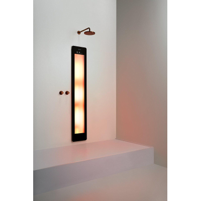 Sunshower Round One Infra-rouge encastrable 185x33cm Noir