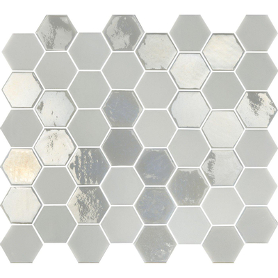18-030610 nattes Mosaïque damier noir//blanc brillant carrelage miroir type