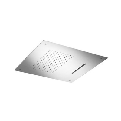 Hotbath Mate Inbouwhoofddouche vierkant - met cascade - 50x50cm - hoogglans chroom