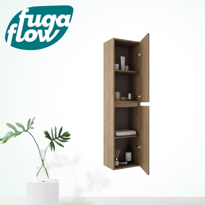 FugaFlow Eccelente Arredo Armoirecolonne 34.5x140x26.9cm 2 portes sans poignée chêne
