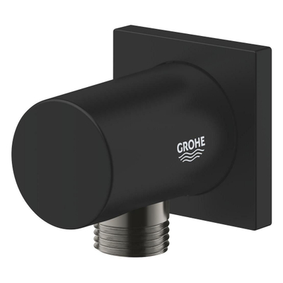 GROHE Rainshower wandaansluitbocht - vierkant - mat zwart