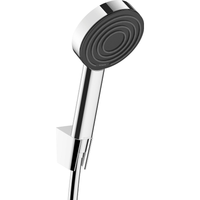 Hansgrohe Pulsify S Ensemble support de douche - douchette à main - support de douchette - flexible de douche - EcoSmart+ - avec flexible de douche - chrome