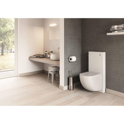 Sanibroyeur Comfort box wandcloset met vermaler - wit montageframe/box - inclusief afneembare soft-close zitting - glans wit