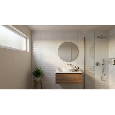 ÉCHANTILLON Terravito Almicoa carreau mural - 7,5x30cm - Rectangulaire - 8,6mm - Opal Snow