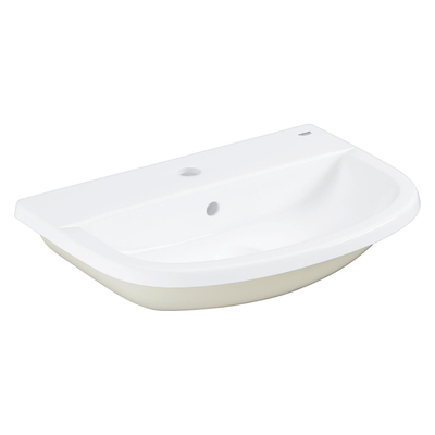 GROHE Bau lavabo encastré 1 trou de robinet avec trop-plein 56x40cm blanc