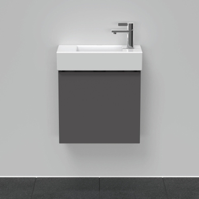 Duravit D-Neo wastafelonderkast 48.4x44x22.2cm Rechtsdraaiend 1 deur Grafiet Mat