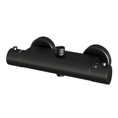 Brauer Black Edition Colonne de douche thermostatique douche pluie 20 cm et douchette 3 jets noir mat