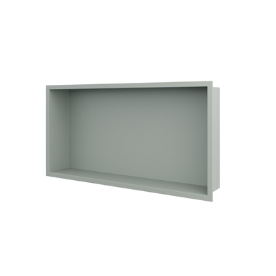 Looox Storage Collection Inbouwnis - 60x30x7cm - flens - matt soft green