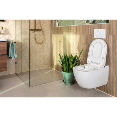 Rapotec RapoWash Vital L WC lavant – siège chauffant & séchage à air chaud – blanc brillant